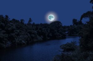 Lire la suite à propos de l’article La Lune navigue sur les Eaux pures de nos deux Fleuves